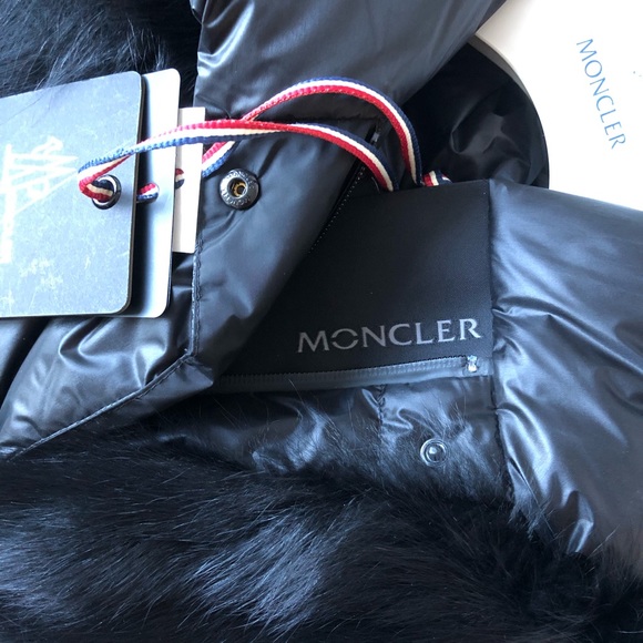 NWT Moncler Sarina Coat Size 0 BLACK - Picture 9 of 10